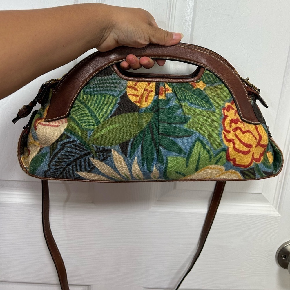 Fossil Modern Vintage Multicolor Floral Shoulder Bag